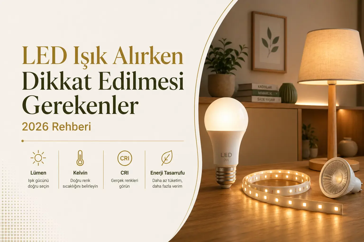 LED Işık Alırken Dikkat Edilmesi Gerekenler (2026 Rehberi)